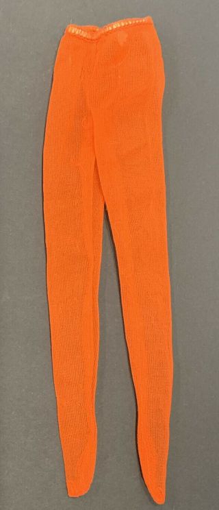 Vintage 1972 Barbie Fun Shine 3480 Sheer Orange Panty Hose Tights Stockings