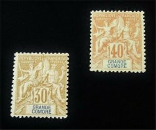 Nystamps French Grand Comoro Islands Stamp 12,  14 Og H $50 J29y3502