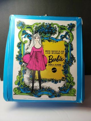 Vintage Vintage 1960s 70s Barbie Doll Case With Clothes And Accessories