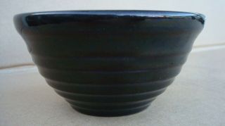 Vintage Bauer Pottery Ringware Black 30 Mixing Bowl