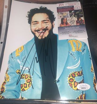 Post Malone Signed Autographed 8x10 Photo Hollywood Jsa