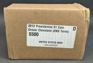 2012 D Grover Cleveland Presidential Dollar $500 20 Rolls