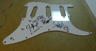 Autographed MOTION CITY SOUNDTRACK Guitar Pick Guard Signed by All 5 Members 2