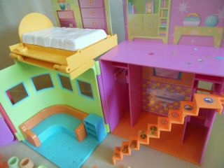 2002 POLLY POCKET SPARKLE STYLE HOUSE PLAYSET WITH 1 DOLL & ACCESSORIES 2
