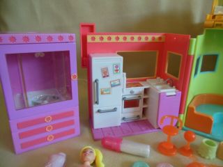 2002 POLLY POCKET SPARKLE STYLE HOUSE PLAYSET WITH 1 DOLL & ACCESSORIES 3