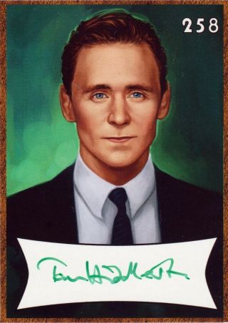 Loki Tom Hiddleston Signed 258 West Authentics Ltd Ed Autograph Card Sdcc 2012