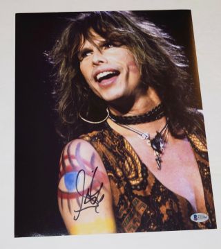 Steven Tyler Signed Autographed 11x14 Photo Aerosmith Beckett Bas