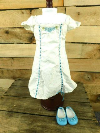 Retired American Girl Caroline Nightgown And Slippers