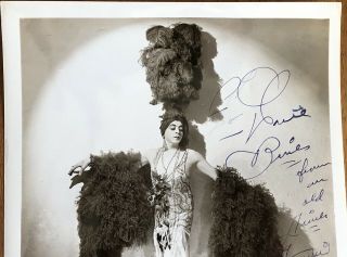 Early Star Female Impersonator Francis Renault Autographed Photo 3