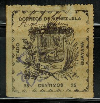Venezuela Guayana Local Stamp 13 1903