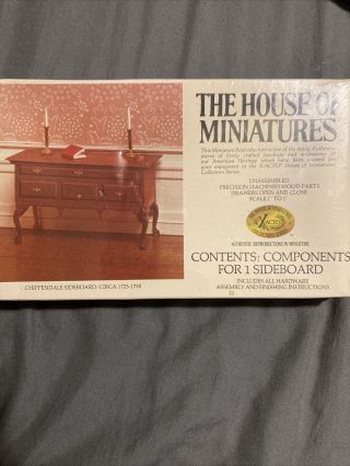 The House Of Miniatures Kit - Chippendale Sideboard 40025,  Vtg.