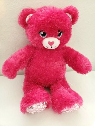 Build A Bear Barbie 16 " Plush Pink Sparkle Glitter Stuffed Animal