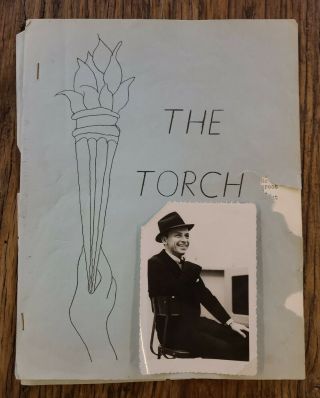 Frank Sinatra 2 Signed Autographed Letters Fan Newsletter " The Torch ",  1958