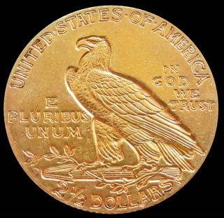 1914 D GOLD UNITED STATES $2.  5 DOLLAR INDIAN HEAD QUARTER EAGLE COIN 2