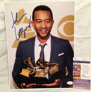 John Legend Signed Autographed 11x14 Photo Music All Of Me Grammy Jsa