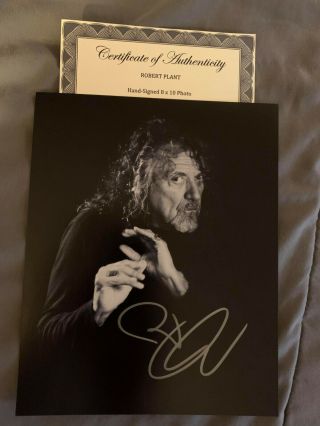 Robert Plant Autograph Signed 8 X 10 Photo Auto Led Zeppelin $$ Fast