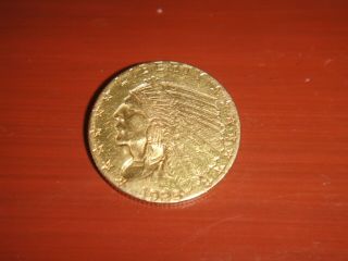 1925 D Us Indian Head Quarter Eagle Gold Coin Details - $2.  50 Dollar ($2 1/2)