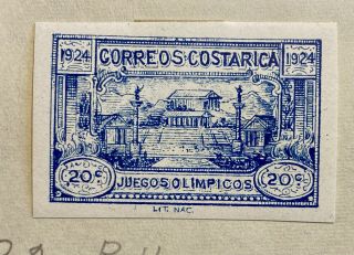 1924 COSTA RICA ATHLETIC GAMES Stamps Sc B2 - B4 - Set of 3 Stamps 3