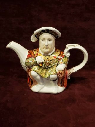 Vintage James Sadler England Teapot Henry Viii Kings & Queens Series