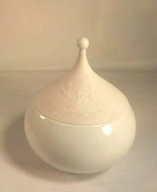 Rosenthal Studio Line Magic Flute Bjorn Wiinblad Lidded Porcelain Bowl Dish 9 " H