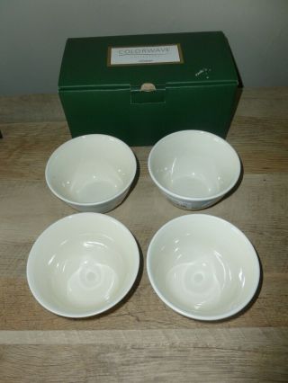 Noritake Colorwave White Set Of 4 Mini Bowls 4 " 8090