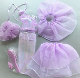 Barbie Ballroom Beauty 1991 Lavender Purple Ball Gown & Accessories 3678