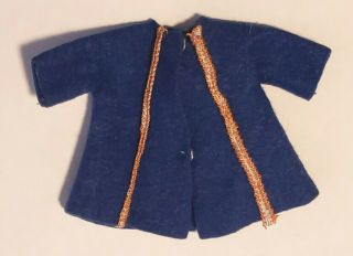 Vintage 1960s Ideal Toy Tammy Doll Family Japan Pepper? Blue Wool Coat Outfit