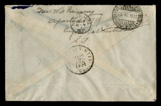DR WHO 1931 COLOMBIA BOGOTA AIRMAIL TO SPANISH ANTILLES f76619 2