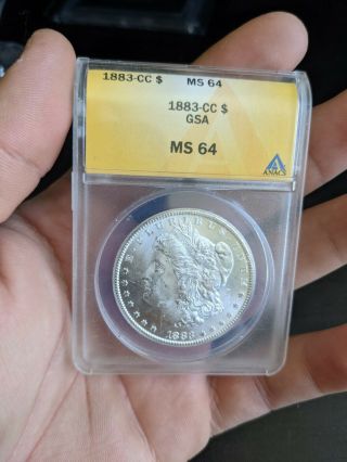 1883 - Cc Morgan Silver Dollar Ms - 64