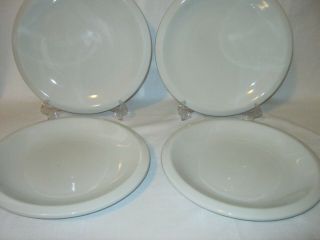 Set of 4 White Culinary Arts CAFEWARE by Tienshan 10 - 1/4” Dinner Lunch Plates 2