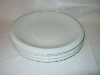 Set of 4 White Culinary Arts CAFEWARE by Tienshan 10 - 1/4” Dinner Lunch Plates 3