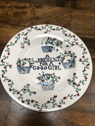 Emma Bridgewater A Present For A Good Girl 8.  5 Inch Plate.  1986/9