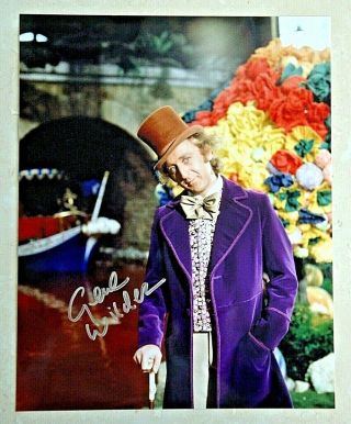 Gene Wilder / Willy Wonka / Signed 8x10 Celebrity Photo
