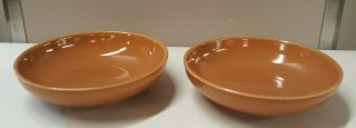 Russel Wright Iroquois Casual Nutmeg Brown Cereal Bowls 5 - 5/8 "