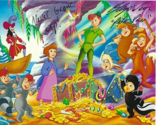 Blayne Weaver Peter Pan Voice Disney Signed 8 X 10 Photo " Never Grow Up "