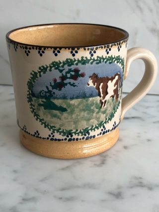 Nicholas Mosse Pottery Cup.  3.  5 " Dia.  3.  5 " Tall Cow Gently.