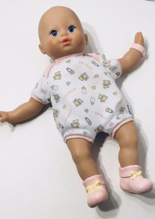 HTF Fisher Price Little Mommy Baby So Doll Pink Booties Bracelet Vinyl Cloth 3