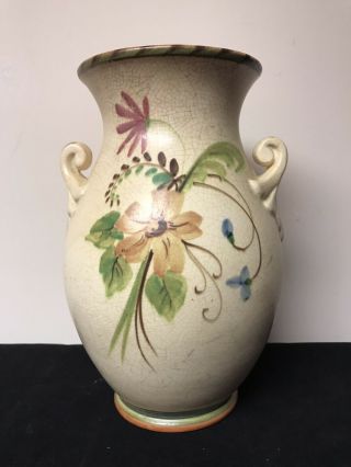 Vintage Weller Pottery Bonito Vase With Handles