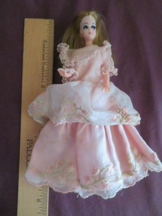 Retro Vintage 1970 Topper Dawn Blonde Fashion Doll W/ Party Ball Dress Nr
