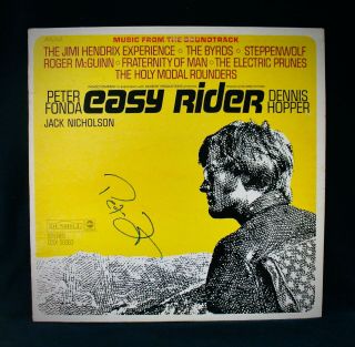 Easy Rider Peter Fonda Autographed Easy Rider Soundtrack Album 1960 