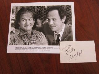 Robin Williams Billy Crystal 8x10 Photo Autographed