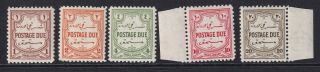 Transjordan 1944 - 49 Kgvi - Sgd244 - 248 - Postage Dues - Mnh