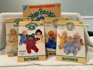 Cabbage Patch Kids Designer Pattern Book And Four Butterick Patterns