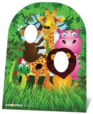 Jungle Child Sized Stand In Cardboard Cutout.  Pose As Your Favourite Zoo Animal