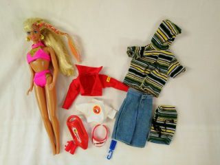 Mattel Ken Shavin Fun Barbie Baywatch Barbie Splash And Colour Doll