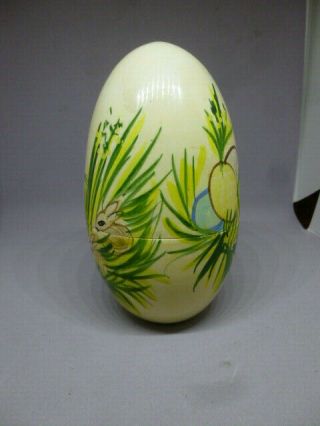 Vintage Easter Egg Wooden Nesting Doll Set 5 - Hand Painted 3
