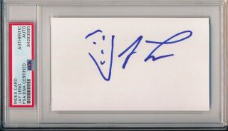 Jay Leno Performer Signed/autographed 3x5 Index Card Psa/dna 157236