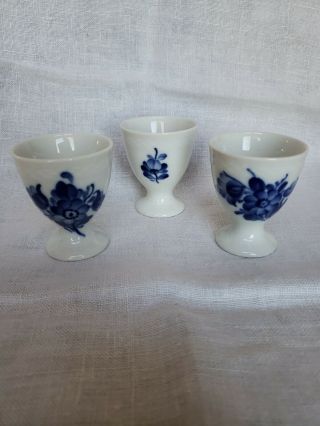 Royal Copenhagen - Blue Flowers Braided - 3 Single Egg Cups - 8179