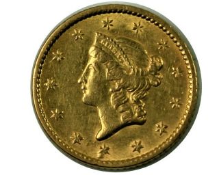 1852 Liberty Head $1 Gold Coin
