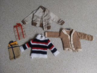 Vintage Barbie & Ken Doll Clothes And Bags